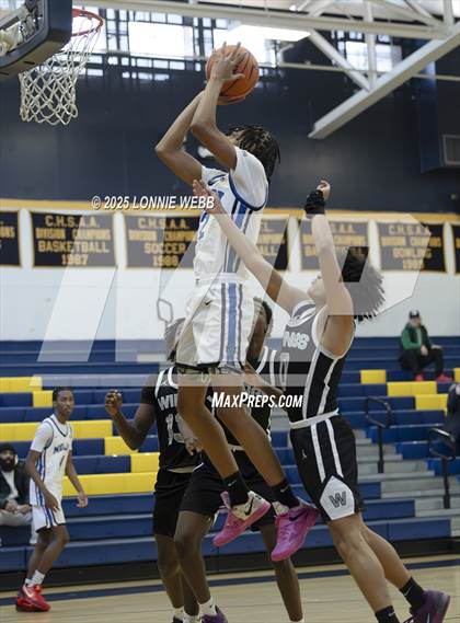 Thumbnail 2 in Wings Academy vs. Archbishop Molloy (Shooting Stars Basketball Showcase) photogallery.