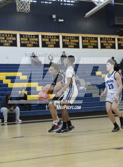 Thumbnail 3 in Wings Academy vs. Archbishop Molloy (Shooting Stars Basketball Showcase) photogallery.