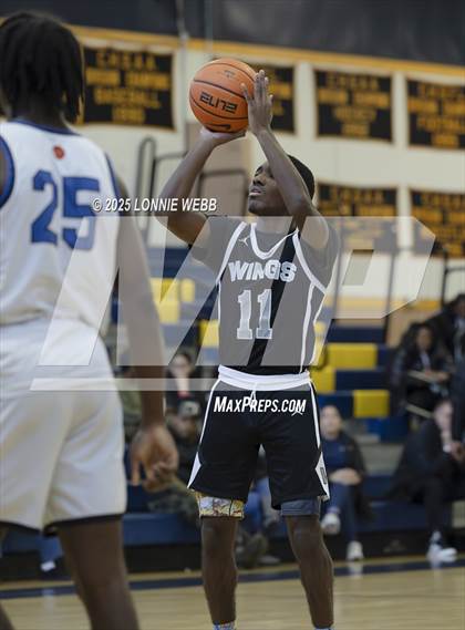 Thumbnail 2 in Wings Academy vs. Archbishop Molloy (Shooting Stars Basketball Showcase) photogallery.