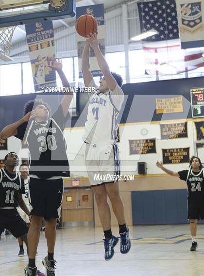 Thumbnail 1 in Wings Academy vs. Archbishop Molloy (Shooting Stars Basketball Showcase) photogallery.