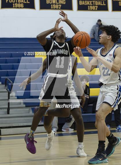 Thumbnail 3 in Wings Academy vs. Archbishop Molloy (Shooting Stars Basketball Showcase) photogallery.
