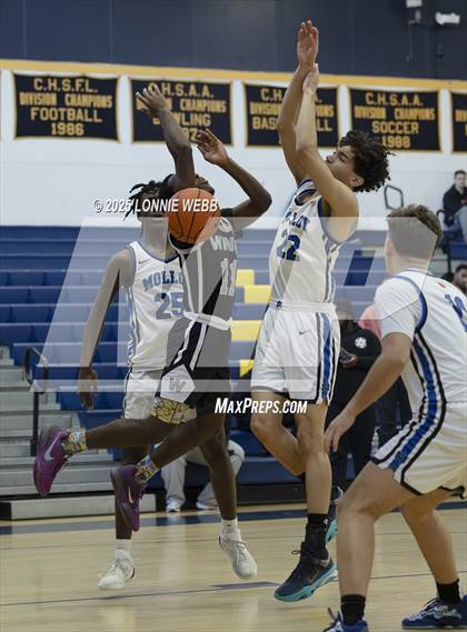 Thumbnail 2 in Wings Academy vs. Archbishop Molloy (Shooting Stars Basketball Showcase) photogallery.