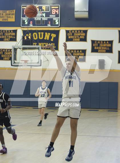 Thumbnail 2 in Wings Academy vs. Archbishop Molloy (Shooting Stars Basketball Showcase) photogallery.