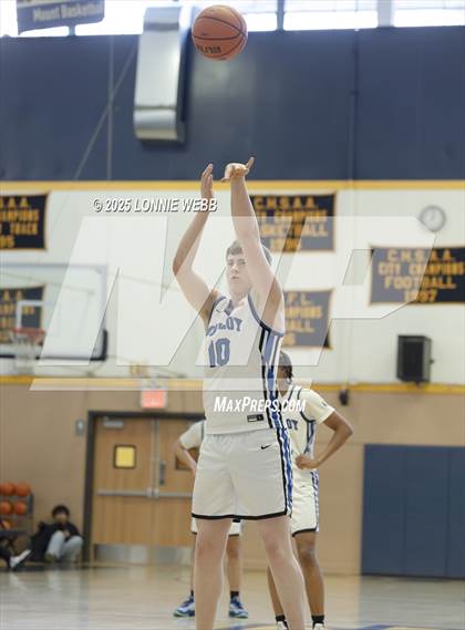 Thumbnail 2 in Wings Academy vs. Archbishop Molloy (Shooting Stars Basketball Showcase) photogallery.