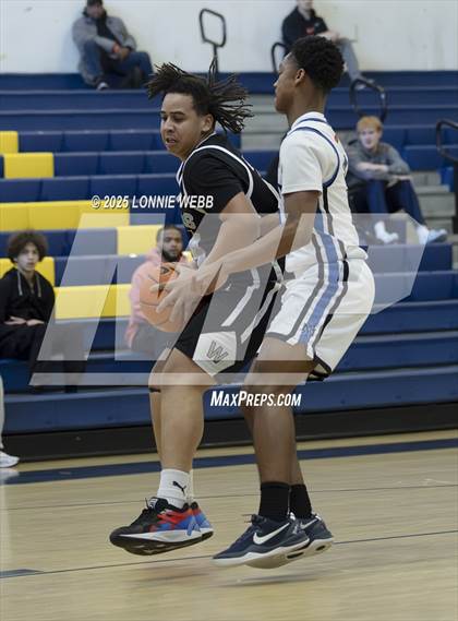 Thumbnail 1 in Wings Academy vs. Archbishop Molloy (Shooting Stars Basketball Showcase) photogallery.