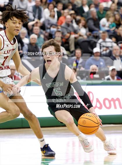 Thumbnail 2 in Green Canyon vs. Layton Christian Academy (UHSAA 4A Semifinals) photogallery.