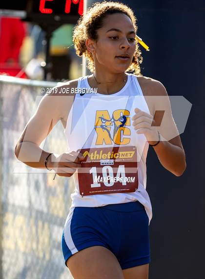 Thumbnail 1 in CIF Central Section Cross Country Championships (Girls D1 Race) photogallery.