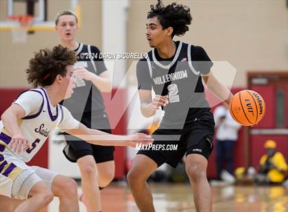 Thumbnail 2 in Millennium vs Notre Dame Prep (AIA Open State Semifinal) photogallery.