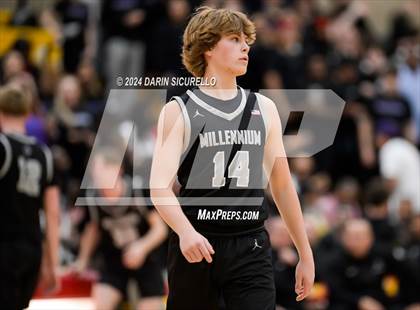 Thumbnail 2 in Millennium vs Notre Dame Prep (AIA Open State Semifinal) photogallery.