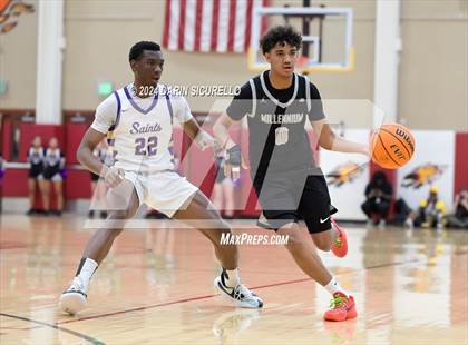 Thumbnail 2 in Millennium vs Notre Dame Prep (AIA Open State Semifinal) photogallery.