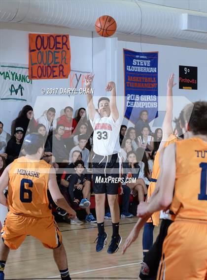 Thumbnail 2 in Shalhevet Black vs Northwest Yeshiva High School (Steve Glouberman Tournament) photogallery.