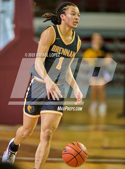 Thumbnail 3 in Brennan vs. Bellaire (UIL 6A D1 Basketball Semifinal) photogallery.