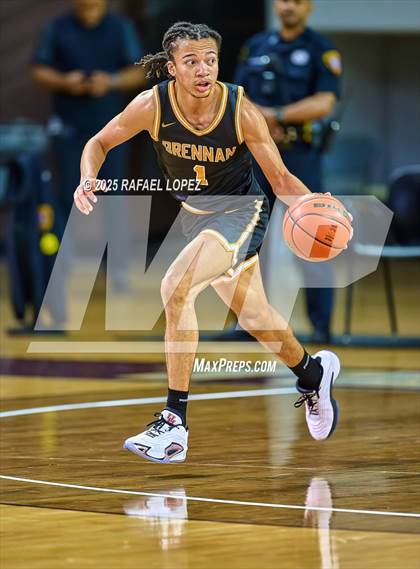 Thumbnail 2 in Brennan vs. Bellaire (UIL 6A D1 Basketball Semifinal) photogallery.