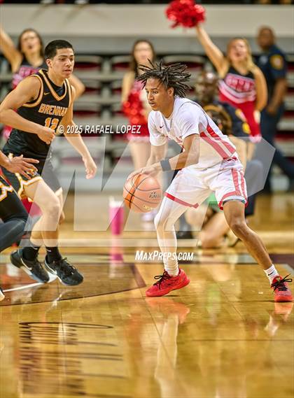 Thumbnail 3 in Brennan vs. Bellaire (UIL 6A D1 Basketball Semifinal) photogallery.