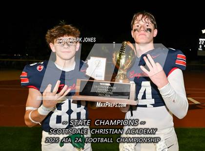 Thumbnail 3 in St. Johns vs. Scottsdale Christian Academy (AIA 2A Final Awards) photogallery.