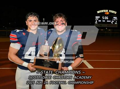 Thumbnail 2 in St. Johns vs. Scottsdale Christian Academy (AIA 2A Final Awards) photogallery.