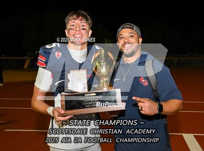 Thumbnail 2 in St. Johns vs. Scottsdale Christian Academy (AIA 2A Final Awards) photogallery.