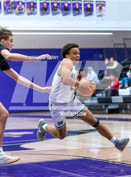 Thumbnail 1 in Park Hill South vs Blue Valley Southwest (810 Varsity Showcase #39) photogallery.