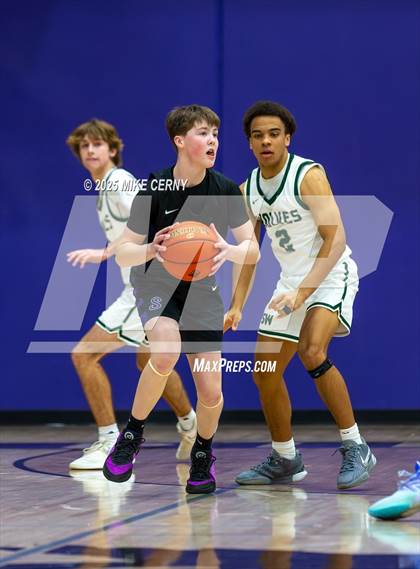 Thumbnail 1 in Park Hill South vs Blue Valley Southwest (810 Varsity Showcase #39) photogallery.