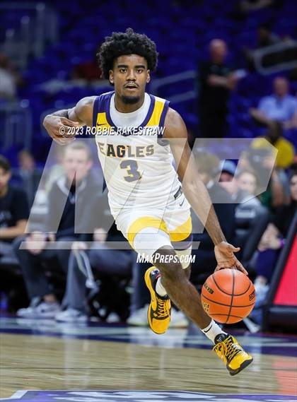 Thumbnail 3 in Randall @ Oak Cliff Faith Family Academy (UIL 4A Basketball State Semifinal) photogallery.