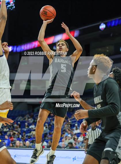 Thumbnail 3 in Randall @ Oak Cliff Faith Family Academy (UIL 4A Basketball State Semifinal) photogallery.