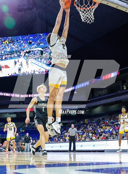Thumbnail 3 in Randall @ Oak Cliff Faith Family Academy (UIL 4A Basketball State Semifinal) photogallery.