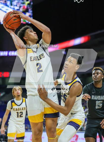 Thumbnail 3 in Randall @ Oak Cliff Faith Family Academy (UIL 4A Basketball State Semifinal) photogallery.