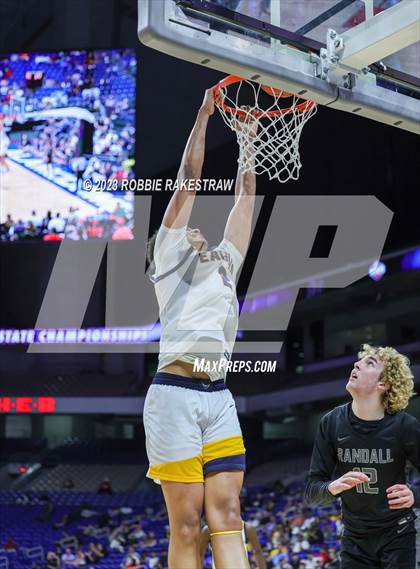 Thumbnail 3 in Randall @ Oak Cliff Faith Family Academy (UIL 4A Basketball State Semifinal) photogallery.