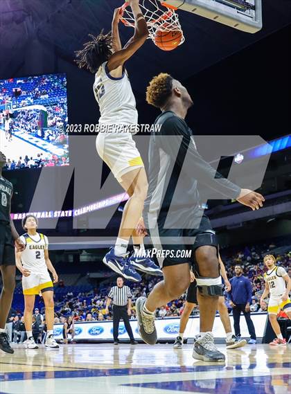 Thumbnail 3 in Randall @ Oak Cliff Faith Family Academy (UIL 4A Basketball State Semifinal) photogallery.