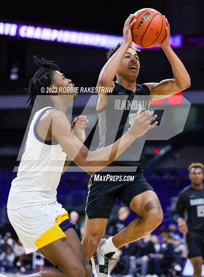 Thumbnail 3 in Randall @ Oak Cliff Faith Family Academy (UIL 4A Basketball State Semifinal) photogallery.