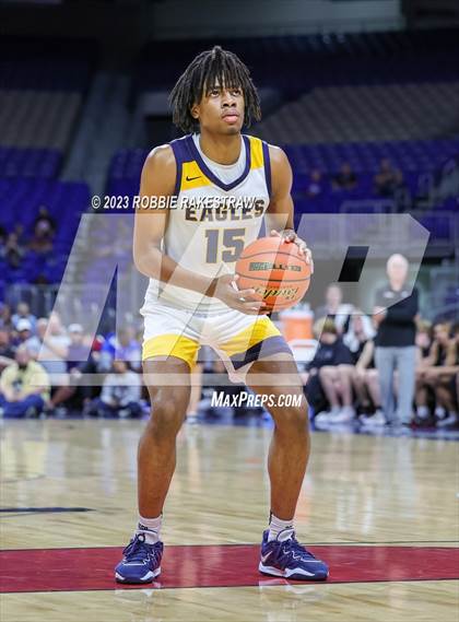 Thumbnail 3 in Randall @ Oak Cliff Faith Family Academy (UIL 4A Basketball State Semifinal) photogallery.