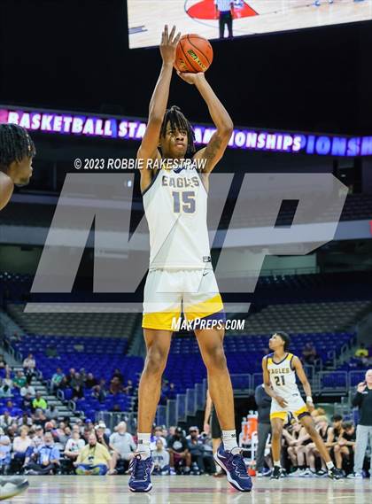 Thumbnail 1 in Randall @ Oak Cliff Faith Family Academy (UIL 4A Basketball State Semifinal) photogallery.