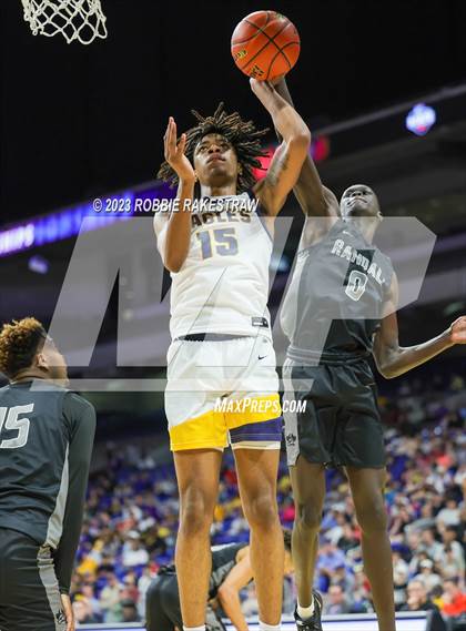 Thumbnail 2 in Randall @ Oak Cliff Faith Family Academy (UIL 4A Basketball State Semifinal) photogallery.