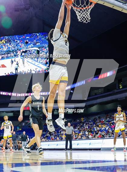 Thumbnail 3 in Randall @ Oak Cliff Faith Family Academy (UIL 4A Basketball State Semifinal) photogallery.