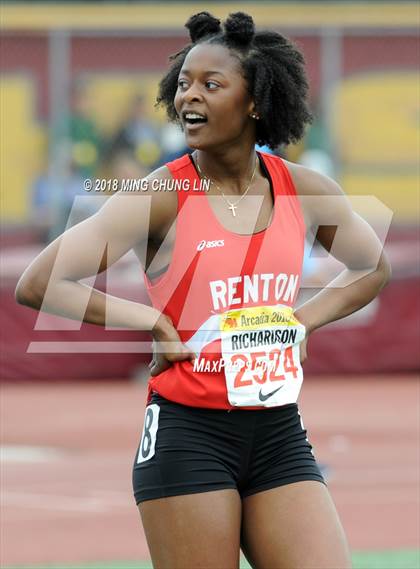Thumbnail 3 in 51st Annual Arcadia Invitational (Girls 100 Meter Dash)  photogallery.