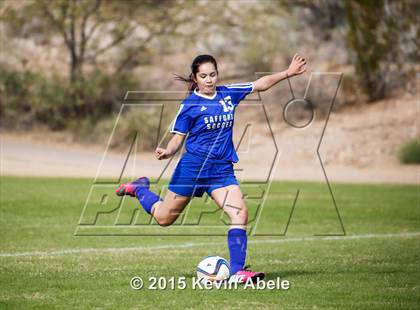 Thumbnail 3 in Safford vs Desert Edge (PCDS Girls Soccer Desert Classic) photogallery.