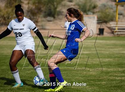 Thumbnail 1 in Safford vs Desert Edge (PCDS Girls Soccer Desert Classic) photogallery.