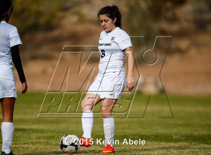 Thumbnail 2 in Safford vs Desert Edge (PCDS Girls Soccer Desert Classic) photogallery.