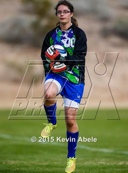 Thumbnail 2 in Safford vs Desert Edge (PCDS Girls Soccer Desert Classic) photogallery.