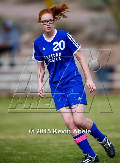 Thumbnail 1 in Safford vs Desert Edge (PCDS Girls Soccer Desert Classic) photogallery.