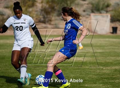 Thumbnail 2 in Safford vs Desert Edge (PCDS Girls Soccer Desert Classic) photogallery.