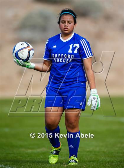 Thumbnail 2 in Safford vs Desert Edge (PCDS Girls Soccer Desert Classic) photogallery.