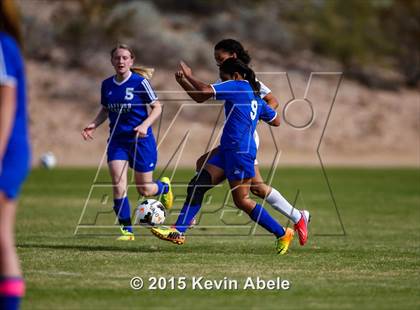 Thumbnail 2 in Safford vs Desert Edge (PCDS Girls Soccer Desert Classic) photogallery.