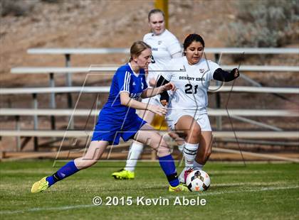 Thumbnail 2 in Safford vs Desert Edge (PCDS Girls Soccer Desert Classic) photogallery.
