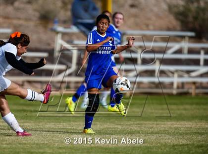 Thumbnail 1 in Safford vs Desert Edge (PCDS Girls Soccer Desert Classic) photogallery.