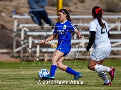 Thumbnail 2 in Safford vs Desert Edge (PCDS Girls Soccer Desert Classic) photogallery.