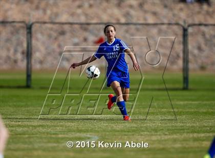 Thumbnail 2 in Safford vs Desert Edge (PCDS Girls Soccer Desert Classic) photogallery.