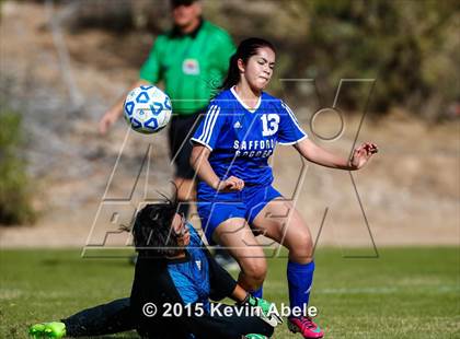 Thumbnail 1 in Safford vs Desert Edge (PCDS Girls Soccer Desert Classic) photogallery.