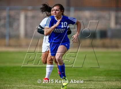 Thumbnail 3 in Safford vs Desert Edge (PCDS Girls Soccer Desert Classic) photogallery.