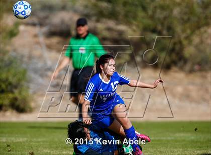 Thumbnail 3 in Safford vs Desert Edge (PCDS Girls Soccer Desert Classic) photogallery.